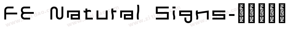 FE Natural Signs字体转换